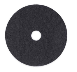 Stripping Floor Pads, 20" Diameter, Black, 5/Carton (4020BLA)