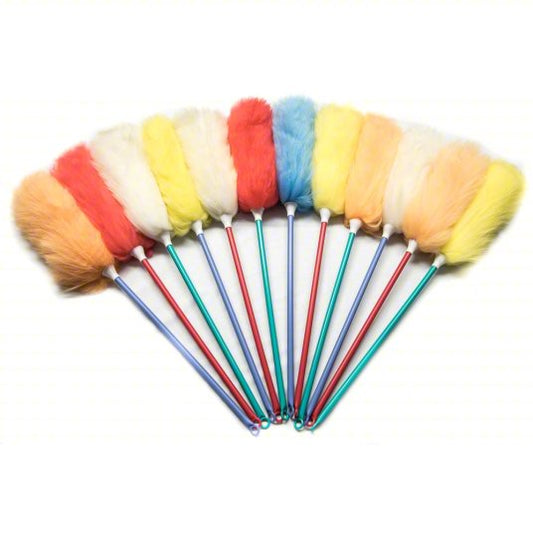Extendable Duster: 47 in Head Lg, 6 in Head Wd, Yellow, Extendable Handle (1MYH2)