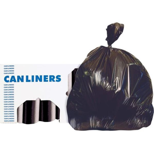 Professional AccuFit Linear Low-Density Can Liners, 23 gal, 0.9 mil, 28" x 45", Black, 200/Carton (477567)