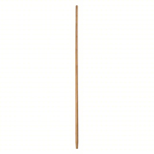 Tapered, Bamboo, 60 in Lg, 1 1/8 in Dia, Lacquered, Wood, Fixed Handle (3ZHY2)