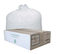Heritage High-Density Waste Can Liners, 16 gal, 6 microns, 24" x 33", Natural, 50 Bags/Roll, 20 Rolls/Carton (Z4833RNR01)