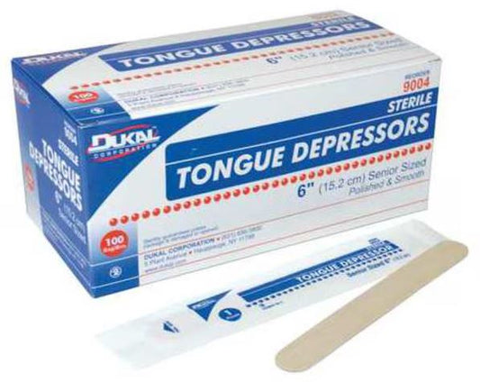 Tongue Depressor, Sterile, 6In., PK100 (G4247817)