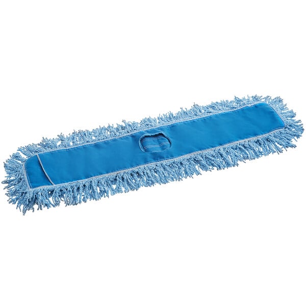 Rubbermaid Commercial Twisted Loop Blend Dust Mop, Blend, 36 x 5, Blue (J255BLUE)