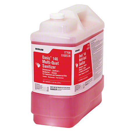Ecolab® Oasis 146 Multi-Quat Sanitizer, 2.5 Gallon