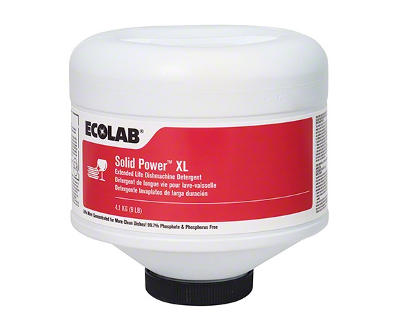 Ecolab® Solid Power™ XL Machine Warewashing Detergent, 4/CS (EL-6100185)