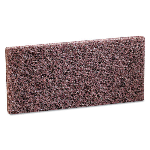 3M Doodlebug Scrub 'n Strip Pad, 4.63 x 10, Brown, 20/CS (08004)