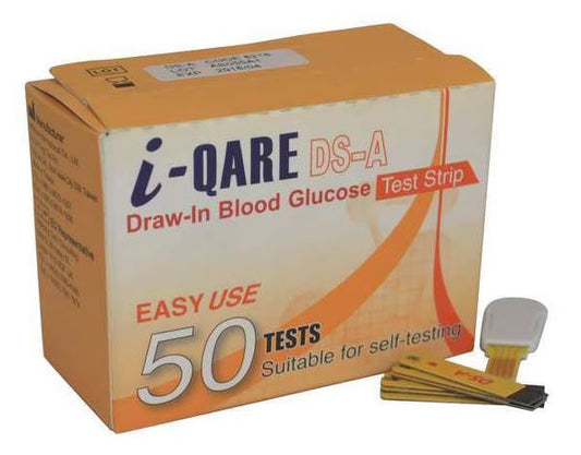 Glucose Test Strip, Blood Sample, PK50, (G8490587)