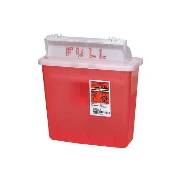 Sharps Container, 1-1/4 Gal., Red, 5/CS, (G4185246)