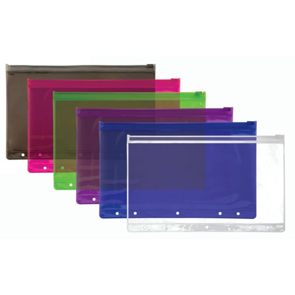 Vinyl Storage Pouch, Assorted Colors (ODFN434357)