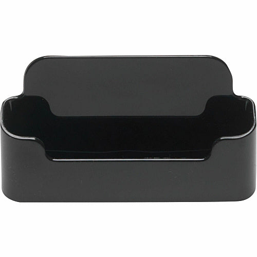 Deflecto Single Business Card Holder 1.8" Height x 3.9" Width x 1.4" Depth - Plastic - Black - 1 Each (DEF90104)