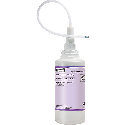Rubbermaid Commercial Foam Free 'N Clean Soap Refill Fragrance-free Scent - 1.69 quart - Hand - Clear - pH Balanced, Dye-free, Hygienic - 4 / Carton (RCPFG750390)