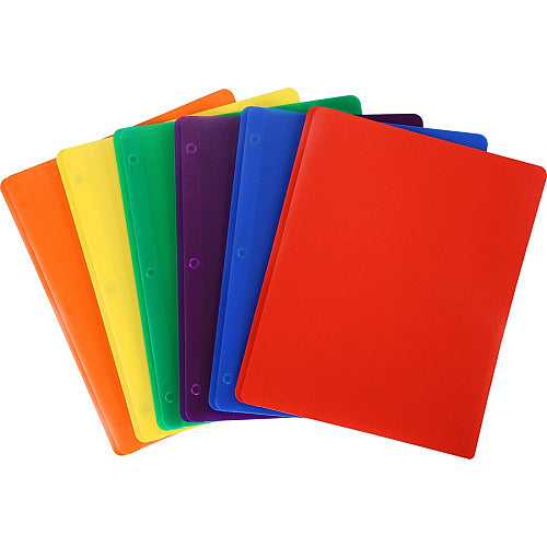 Business Source Letter Portfolio 8 1/2" x 11" - 50 Sheets Capacity - 3 x Prong Fastener(s) - 2 Pocket(s) - Blue - 1 Each (BSN20886)