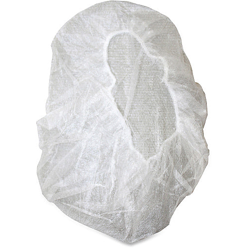 Genuine Joe Nonwoven Bouffant Cap Recommended for: Hospital, Laboratory - Large - 21" Stretched Diameter - Contaminant Protection - Polypropylene - White - Lightweight, Comfortable, Elastic Headband - 100 / Pack (GJO85140)