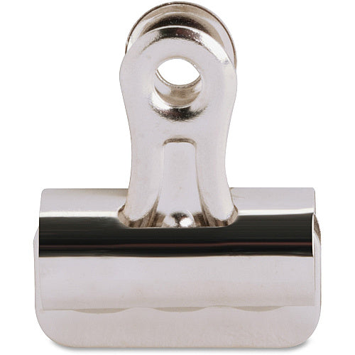 Business Source Bulldog Grip Clips No. 1 - 1.3" Width - for Paper - Heavy Duty - Silver - 36 / Box (BSN58500)