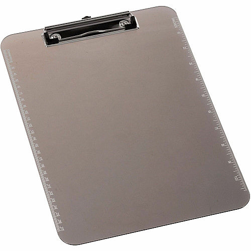 Business Source Transparent Plastic Clipboard 9" x 12" Sheet Size - Plastic - Smoke - 1 Each (BSN01870)