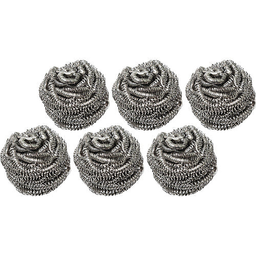 Genuine Joe Stainless Steel Scrubber Ready-To-Use - No-mess - Silver - 12/Box - 6 / Carton (GJO00059CT)