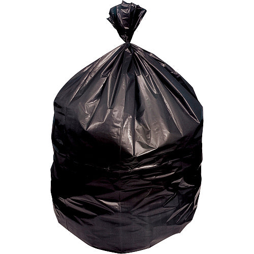 Genuine Joe Heavy-Duty Can Liners, Low-Density, 60 gal, 2 mil, 38 x 58 in, Black, 100/Carton (GJO02861)