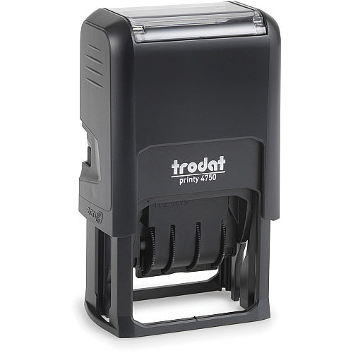 Trodat Received Date Stamp Date Stamp - RECEIVED - 1" Impression Width x 1.63" Impression Length - 10000 Impression(s) - Blue, Red - Recycled - 1 Each (TDTE4752)