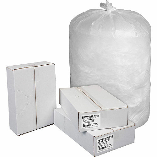 Everyday Genuine Joe High-Density Can Liners 45 gal Capacity - 46" Length x 40" Width x 0.43 mil (11 Micron) Thickness - High Density - Natural - Resin - Office Waste, Receptacle - 250 / Carton (HD404814)
