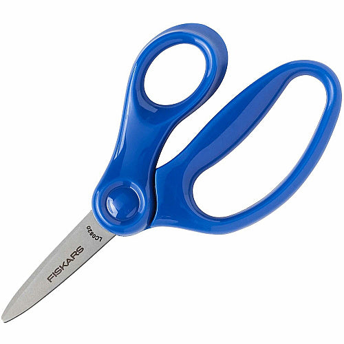 Fiskars 5" Pointed-tip Kids Scissors Safety Edge Blade - Pointed Tip - Assorted - 1 Each (1067052)