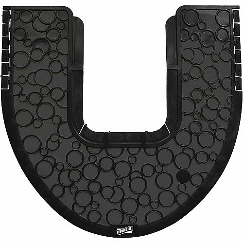 Genuine Joe Deodorizing Urinal Mats Urinal, Restroom - 18.75" Width x 20.380" Depth - Black - 6 / Carton (GJO85201)