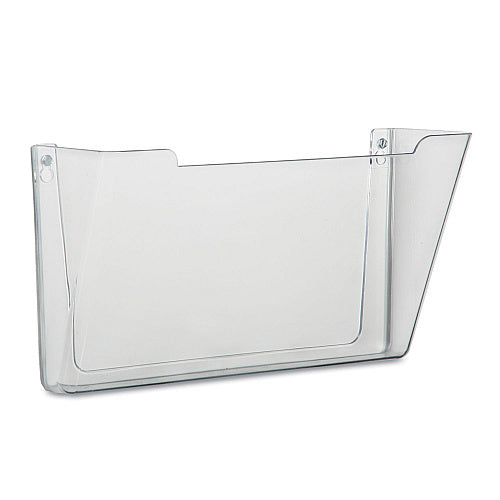 AbilityOne 7520015827273, SKILCRAFT Wall Hanging File, Letter Size, 13.25" x 4" x 14.88", Clear (NSN5827273)