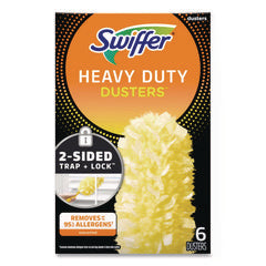 SWIFFER Heavy Duty Dusters Refill, Dust Lock Fiber, Yellow, 6/Box 6/BX (PGC21620BX)