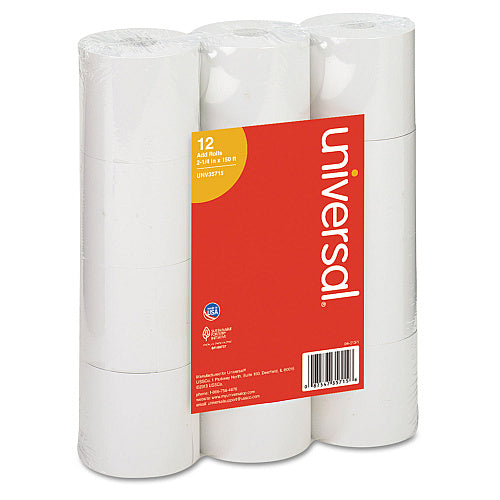 Impact and Inkjet Print Bond Paper Rolls, 0.5" Core, 2.25" x 150 ft, White, 12/Pack (SPRSC70022)