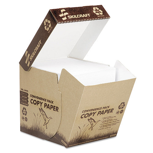 100% Recycled Copy Paper, 92 Bright, 20 lb Bond Weight, 8.5 x 11, White, 2,500/Carton (SPRSC7002)