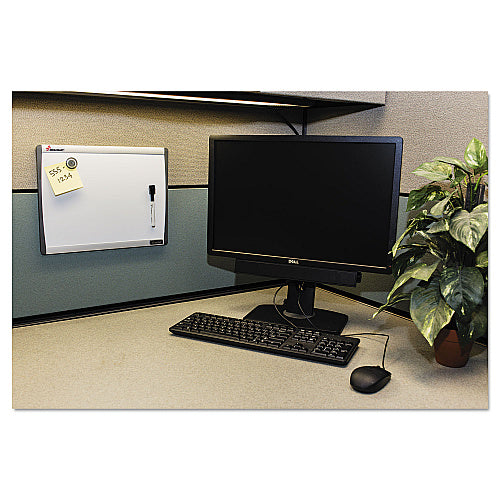 AbilityOne 7110016222132, SKILCRAFT Cubicle Magnetic Dry Erase Board, 14 x 11, White Surface, Silver Aluminum Frame (NSN6222132)