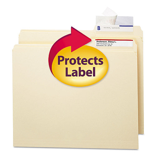 Smead Seal and View File Folder Label Protector, Clear Laminate, 3.5 x 1.69, 100/Pack (SMD67600)