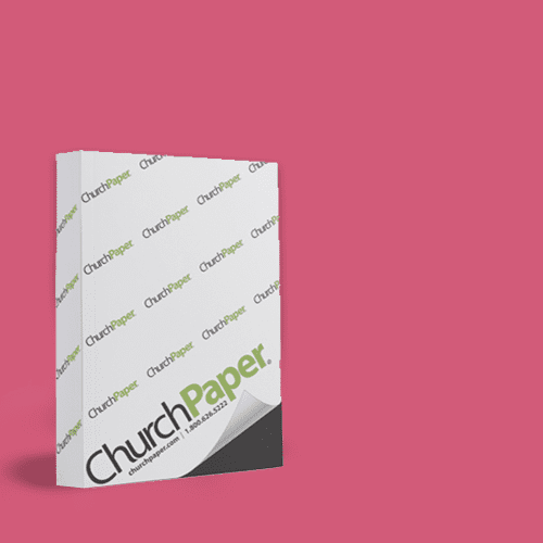 Church Paper Multipurpose 8.5 x 11 20/50 lb. Text Multipurpose Colors Paper 500 Sheets/Ream Cherry (SPRSC70058)
