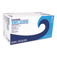 BOARDWALK General Purpose Vinyl Gloves, Powder/Latex-Free, 2.6 mil, X-Large, Clear, 100/Box, 10 Boxes/Carton 1000/CS (BWK365XLCT)