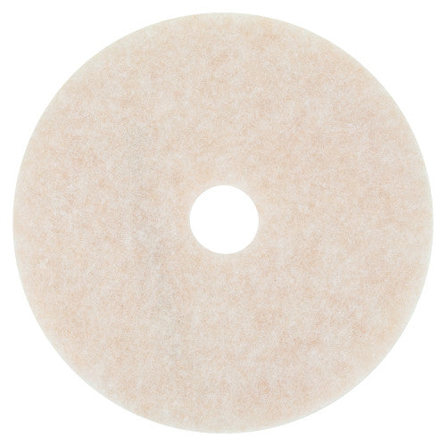 3M Ultra High-Speed TopLine Floor Burnishing Pads 3200, 20" Diameter, White/Amber, 5/Carton (18066)