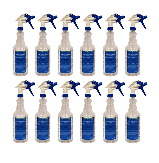 32 Oz Spray Bottles, Clear, 24/CS