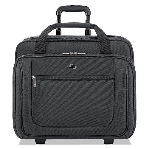 SOLO Classic Rolling Case, Fits Devices Up to 17.3", Polyester, 17.5 x 9 x 14, Black (USLPT1364)