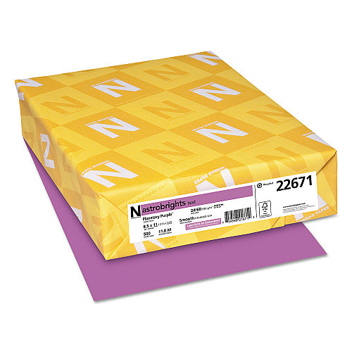 Color Paper, 24 lb Bond Weight, 8.5 x 11, Planetary Purple, 500 Sheets/Ream (SPRSC70029)