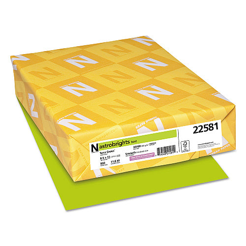 Astrobrights Color Paper, 24 lb Bond Weight, 8.5 x 11, Terra Green, 500/Ream (SPRSC70024)