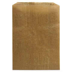 IMPACT Waxed Sanitary Napkin Disposal Liners, 7.5" x 0.3" x 10.3", Brown, 500/Carton 500/CS (IMP25025088)