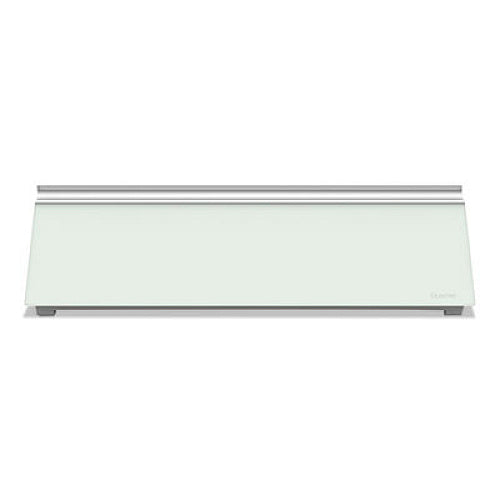 Glass Dry Erase Desktop Computer Pad, 18 x 6, White Surface (QRTGDP186)