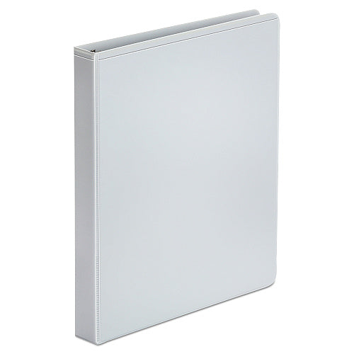 Universal Economy Round Ring View Binder, 3 Rings, 1" Capacity, 11 x 8.5, White (UNV20962)