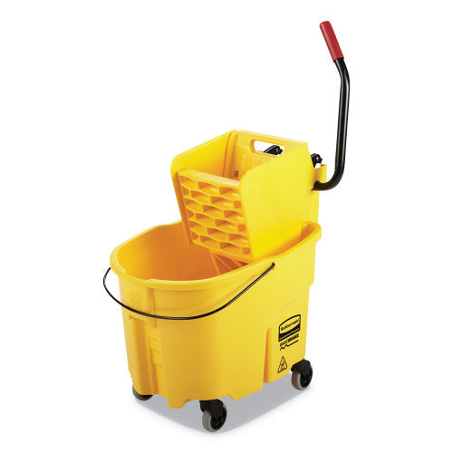 35 QT, WaveBrake 2.0 Bucket/Wringer Combos, Side-Press, 35 qt, Plastic, Yellow (FG758088YEL)