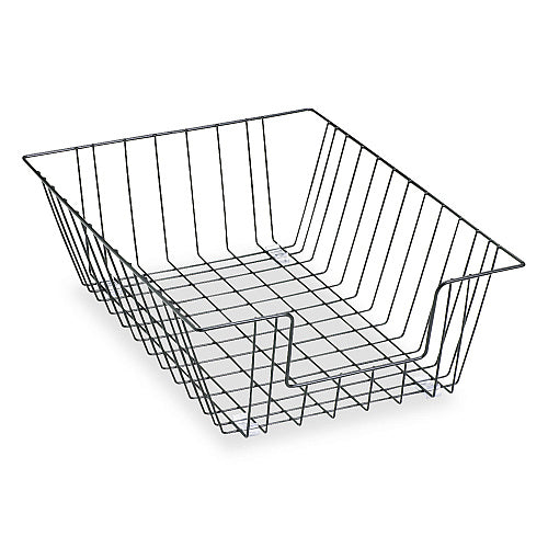 Fellowes Wire Desk Tray Organizer, 1 Section, Legal Size Files, 12" x 16.5" x 5", Black (FEL65112)