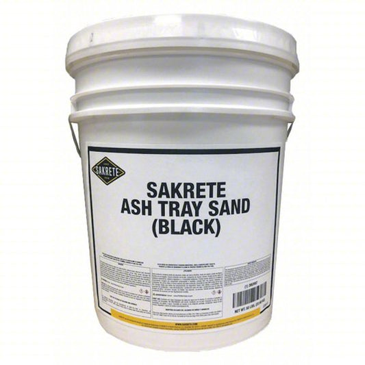 Ashtray Sand: Black, 50 lbs. Sand in Bucket (120017)