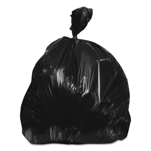 Heritage High-Density Waste Can Liners, 45 gal, 22 mic, 40" x 48", Black, 150/Carton (Z8048WKR01)