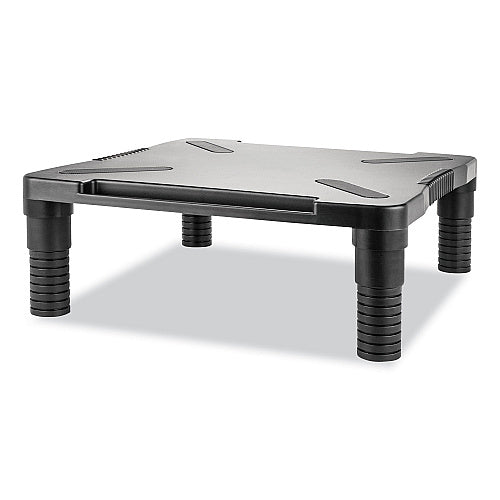 Innovera Single Level Monitor Riser, 13.13" x 13.5" x 4.92" to 7.28", Black (IVR55010)