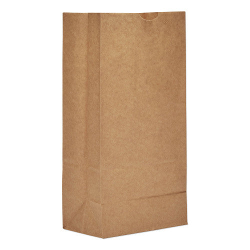 Grocery Paper Bags, 35 lb Capacity, #8, 6.13" x 4.17" x 12.44", Kraft, 500 Bags (GK8500)