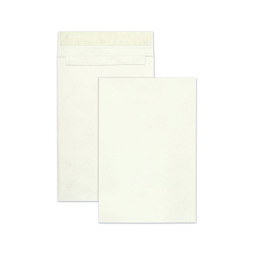 Survivor 14 lb Tyvek Open End Expansion Mailer Value Pack, #15 1/2, Flip-Stik Flap, Redi-Strip Closure, 12 x 16, White, 100/Carton (QUAR4520)