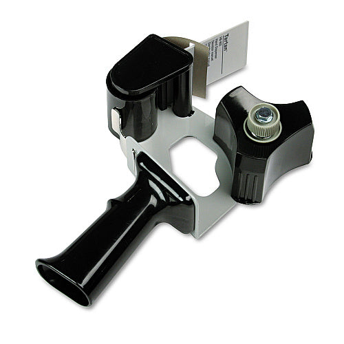 Tartan Pistol Grip Box Sealing Tape Dispenser, 3" Core, For Rolls Up to 2" x 60 yds, Black (MMMHB903)