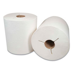 MORCAL Morsoft Controlled Towels, Y-Notch, 1-Ply, 8" x 800 ft, White, 6 Rolls/Carton 6/CS (MOR400WY)